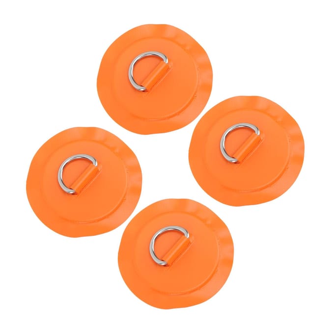 D-ring Patch Rond Lichtgewicht D-ring PVC Patch voor Opblaasbare Boot Surfplank Stand Up Paddleboard orange
