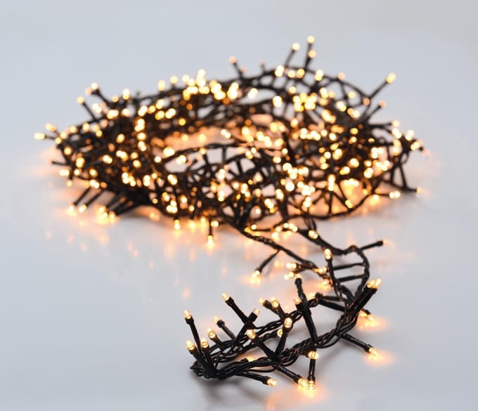 Kerstverlichting - Micro Cluster - 800 LED - 16 meter - 8 Lichtfuncties + Geheugen - extra warm wit