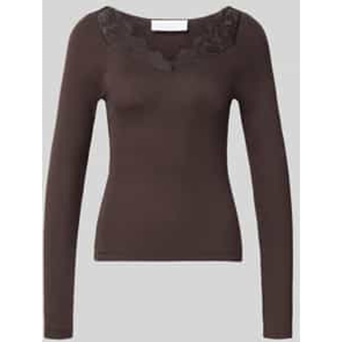 Slim fit shirt met lange mouwen van puur katoen