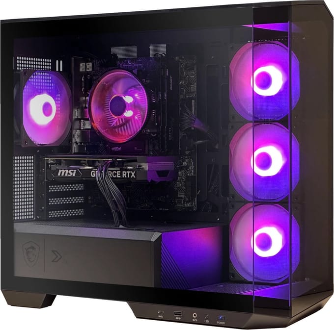 Xgaming Raptor Gaming PC - Intel i5 12400F - Nvidia GeForce RTX 5060 - 32GB DDR4 - 2TB NVME SSD