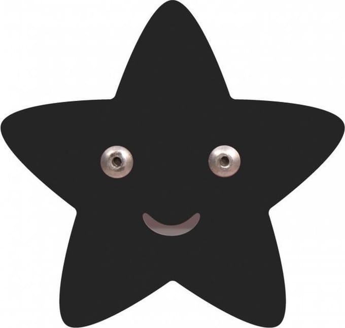Roommate Star Muurhaak Black