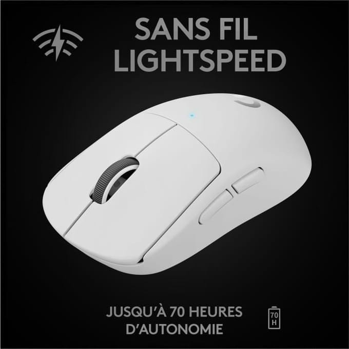 Logitech G PRO X SUPERLIGHT - Gaming muis - Optisch - 5 knoppen - Wit