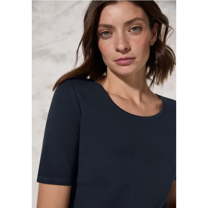 T-shirt in effen kleur