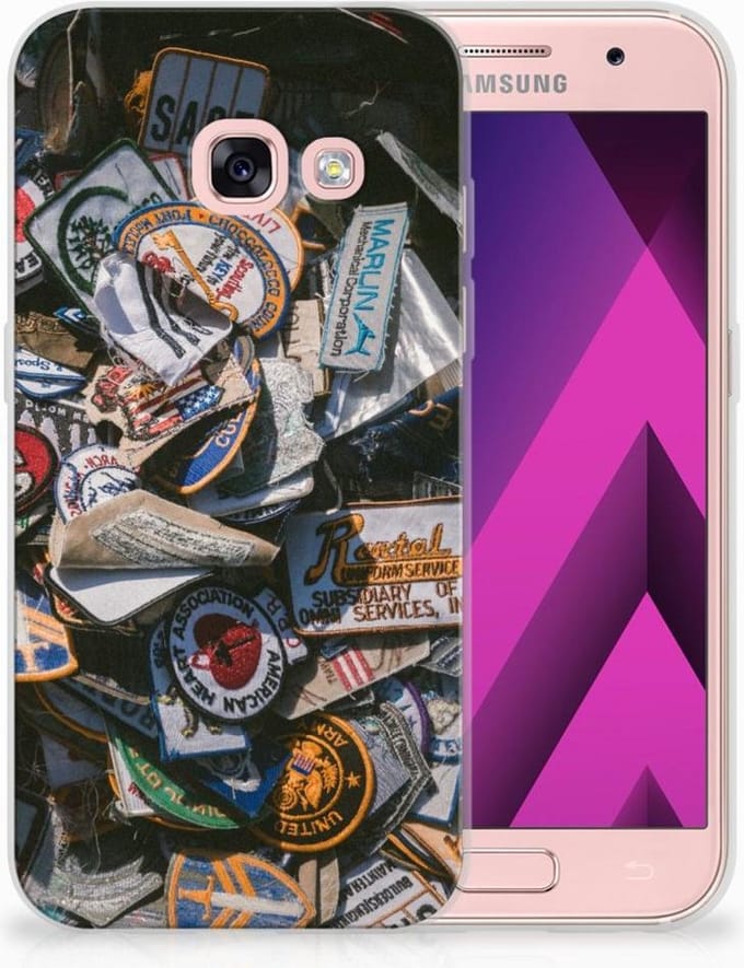 Samsung Galaxy A3 2017 Siliconen Hoesje met foto Badges