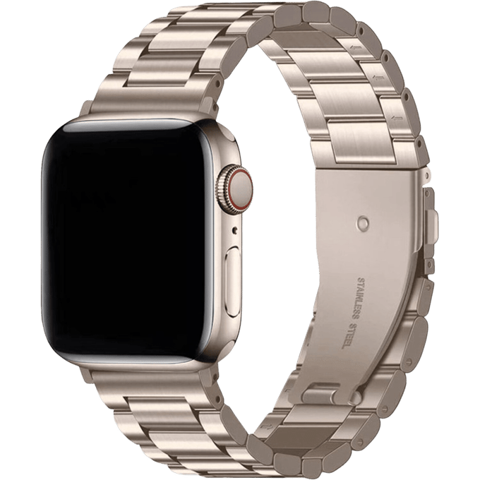 Kalebol Apple Watch Stalen Bandje 41-42mm Starlight