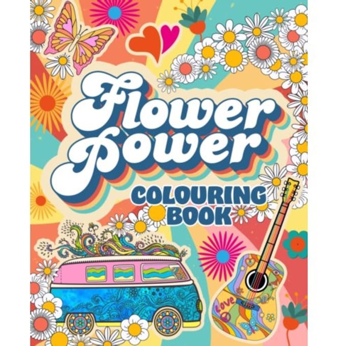 Flower Power Colouring Book - Arcturus Creative Colouring - Tansy Willow