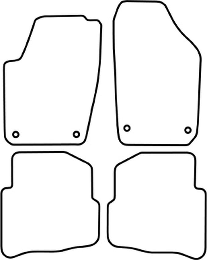 Automatten | Mattenset Volkswagen Polo - 2005 - 2009