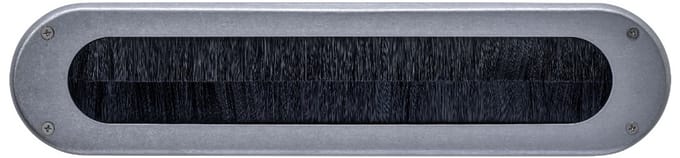 Intersteel Tochtwering ovaal 340x80mm rvs getrommeld