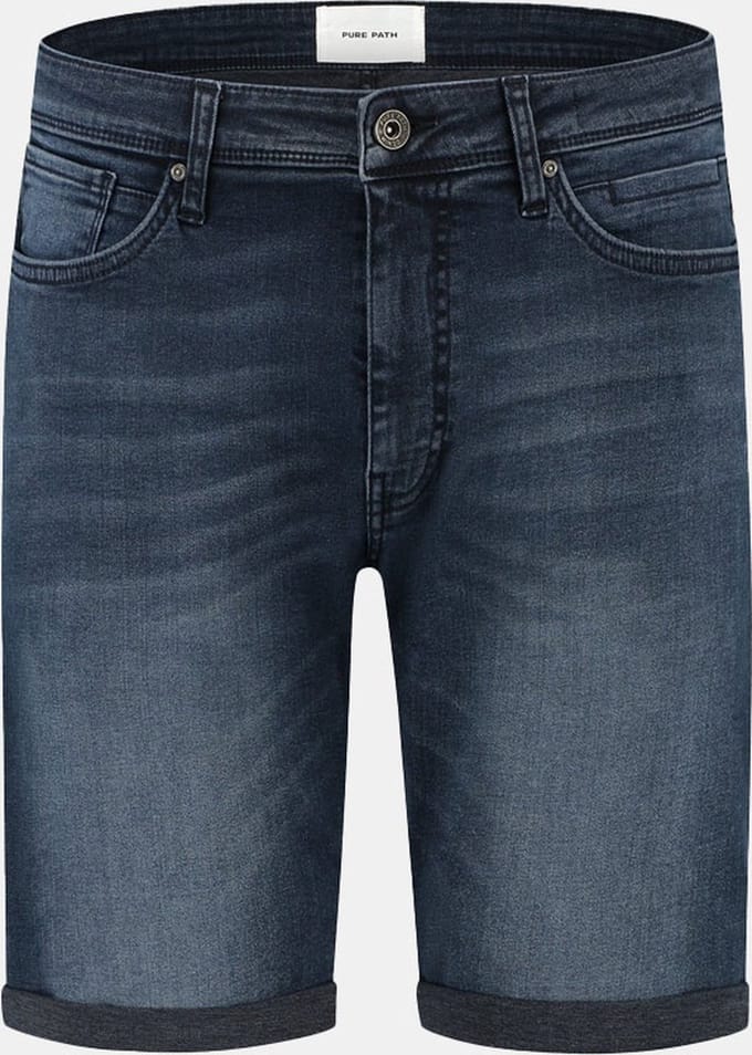 Pure Path The Miles Slim Fit Short Denim Dark Grey (W9141 - 87)