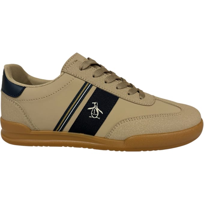 Penguin Gaz Heren Beige/Navy Sneakers