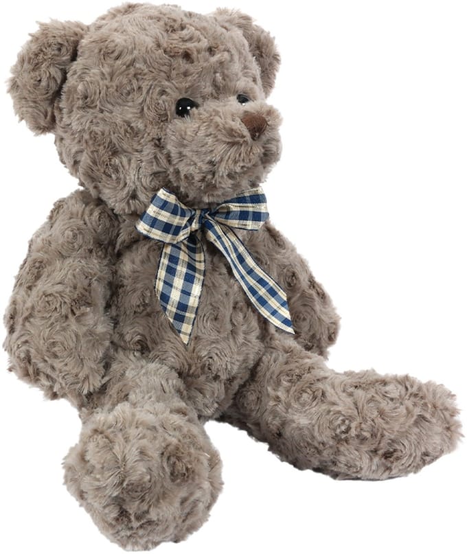 PIA Soft Toys - Pluche Knuffeldier Beer - donkerbruin - 26 cm
