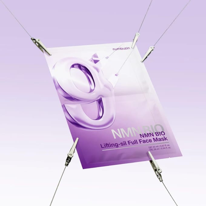 [numbuzin] Nr. 9 NMN BIO Lifting-sil Full Face Mask 4EA white