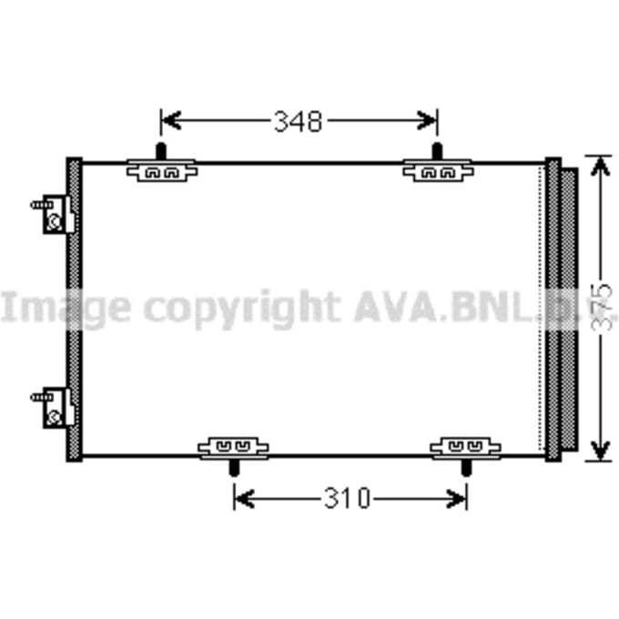 Condensator, airconditioning AVA COOLING CN5290D AVA