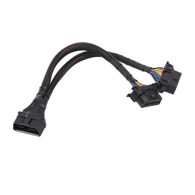 1 naar 2 OBD Adapter Splitter Y Kabel Verlengsnoer Auto Diagnose Scan Tool black