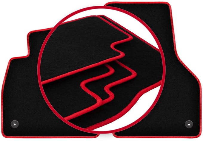 CARLUX-RED automatten voor: Audi TT III coupé (2015-)