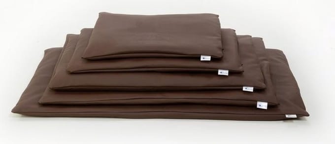 Comfort benchkussen leatherlook bruin 90x60 cm