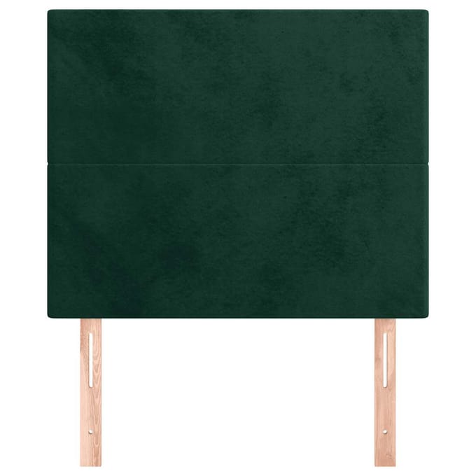 vidaXL - Hoofdbord - donkergroen - 80x5x118/128 - cm - fluweel