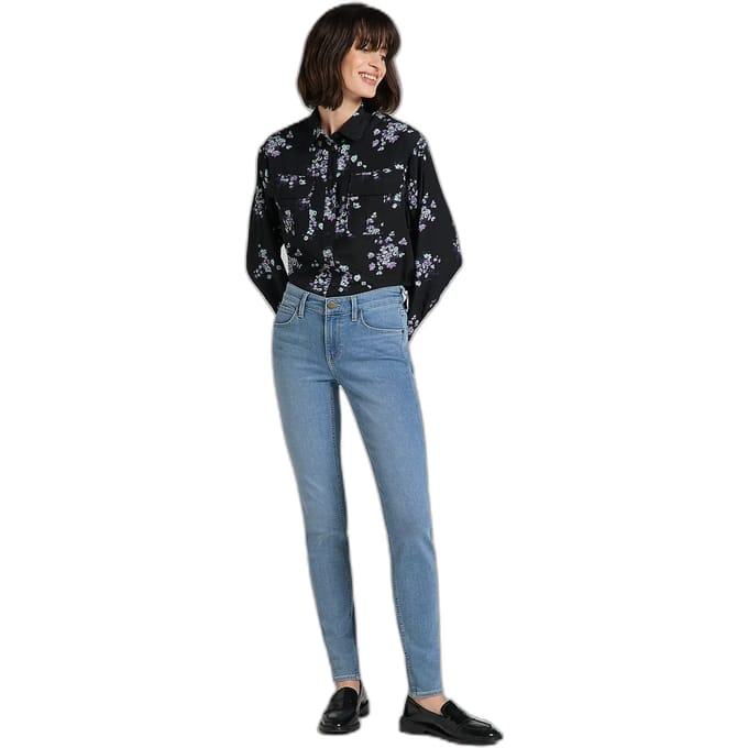 Damesjeans Lee Scarlett in Grey Liv