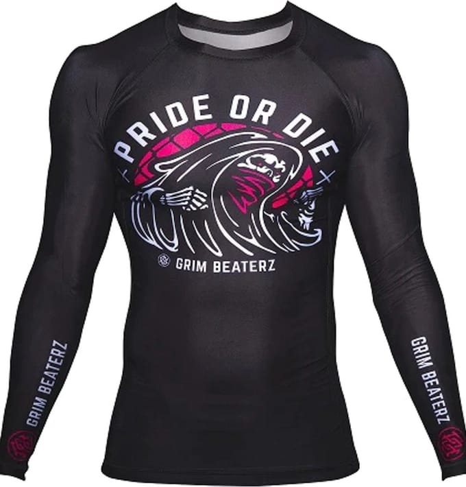 PRiDE or Die Rash Guard Grim Beaterz Zwart - M