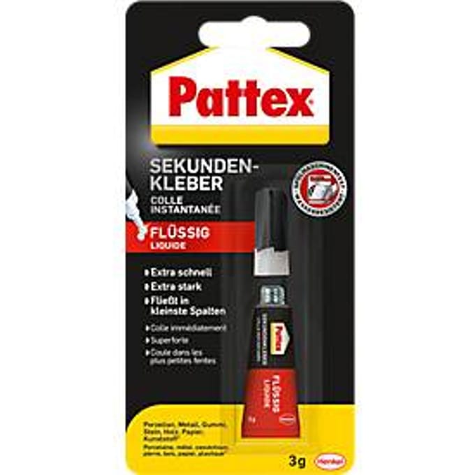 Pattex secondelijm Classic vloeibaar, 3 g