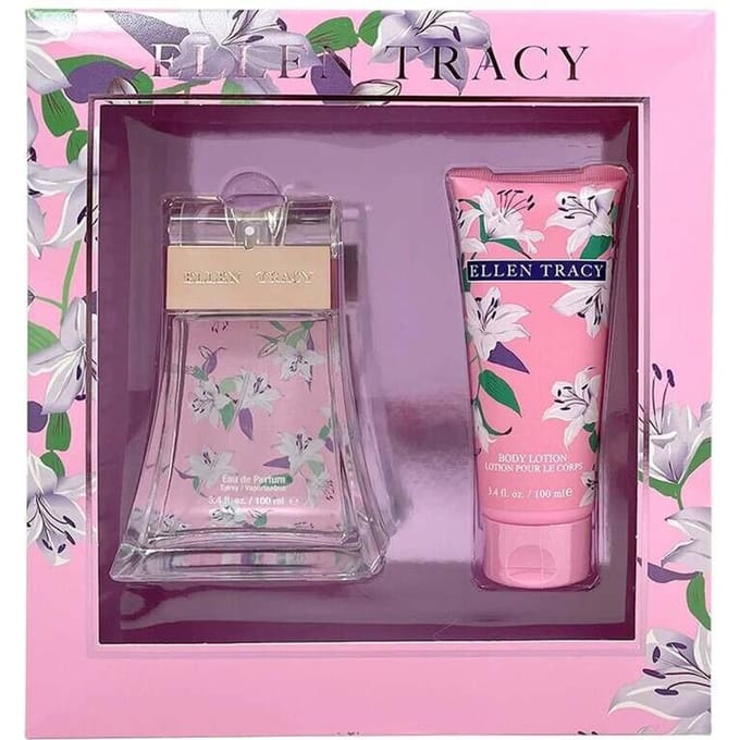 Set Ellen Tracy: Pink Sparkling, Eau De Parfum, Voor Vrouwen, 100 ml + Pink Sparkling, Hydraterende, Bodylotion, 100 ml