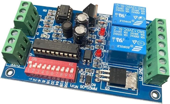 DMX512 Signaal Controller voor DC Motoren 12V-36V