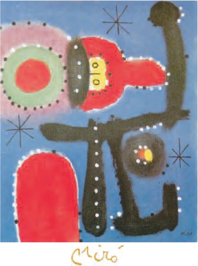 Joan Miro - Peinture - Kunstposter - 40x50 cm
