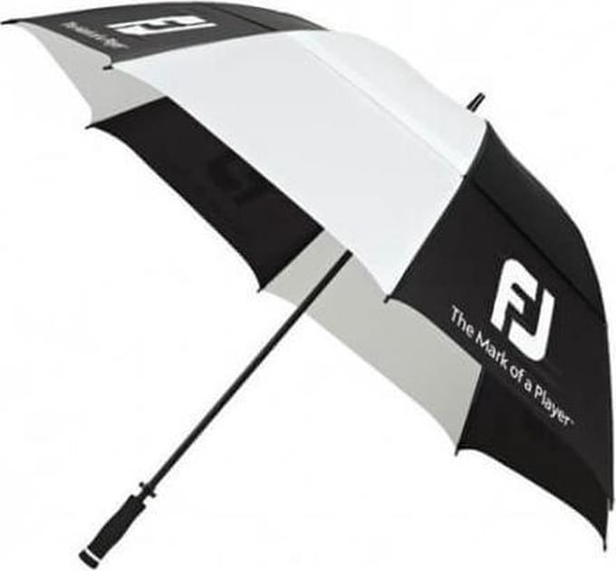 FootJoy DryJoys golfparaplu (zwart-wit)