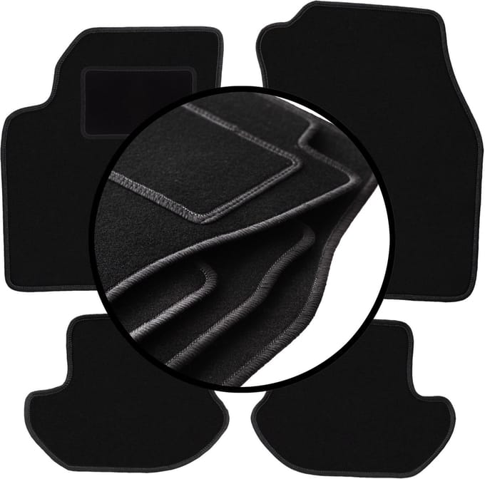 Complete set veloursmatten voor: Ford Ka MK1 hatchback (1998-2006)