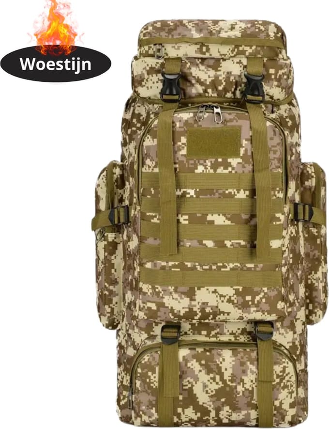 Nivard Rugzak - Dames - Heren - Meisje - Jongens - Backpack - Outdoor - Woestijn