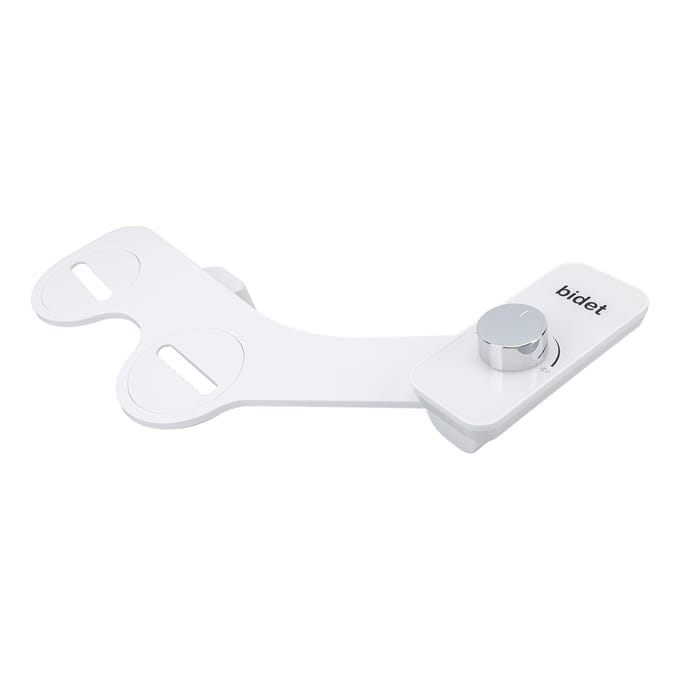 Bidetopzetstuk voor Toilet Zelfreinigende Sproeier Waterdruk Regelbaar G1/2 Water Bidet Toilet white