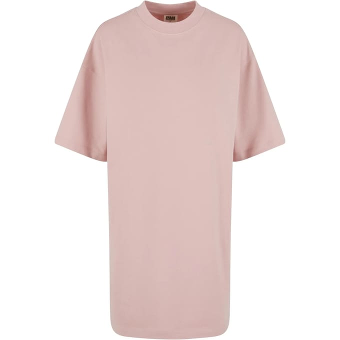 Urban Classics - Organic Heavy Oversized Tee Korte jurk - M - Roze