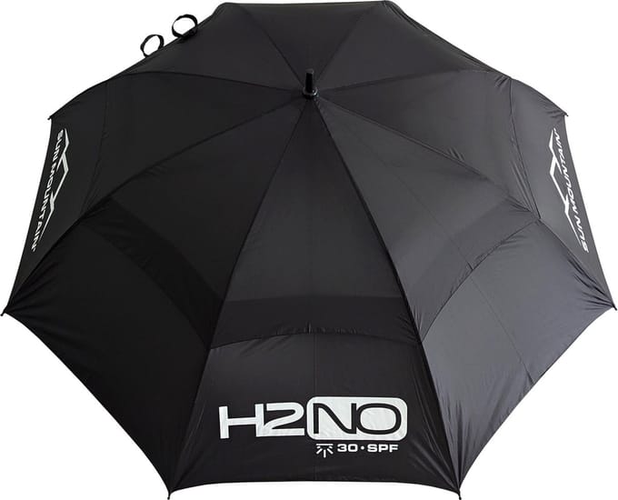 Sun Mountain H2NO Double Canopy 68 Inch Golfparaplu - Zwart