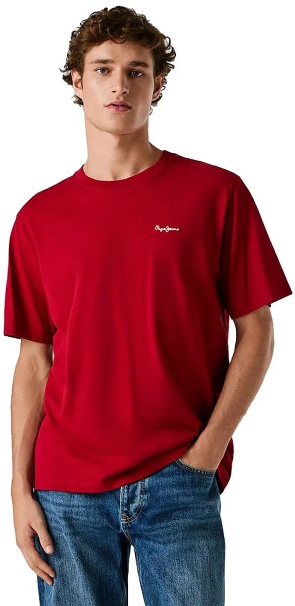 Pepe Jeans Contrast Connor T-shirt Met Korte Mouwen Rood M Man
