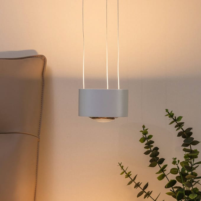 Arcchio - Hanglampen - 2lichts - Gegoten aluminium - H: 9.3 cm - wit (RAL 9003) - Inclusief lichtbronnen