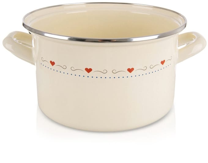 Kookpan Geëmailleerde Crème TONCA 22 cm, 4 l - Kookpot - Soeppan