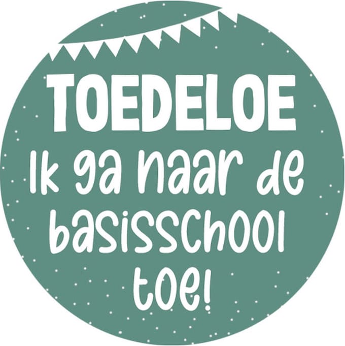 Hippekaartjeswinkel Stickers - Ik ga naar de basisschool - 500 stuks