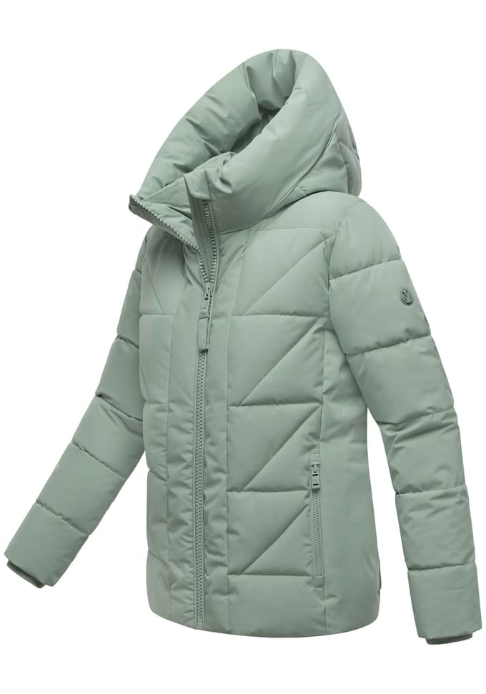 Marikoo dames winterjas Kuschelnasee met capuchon en fleecevoering