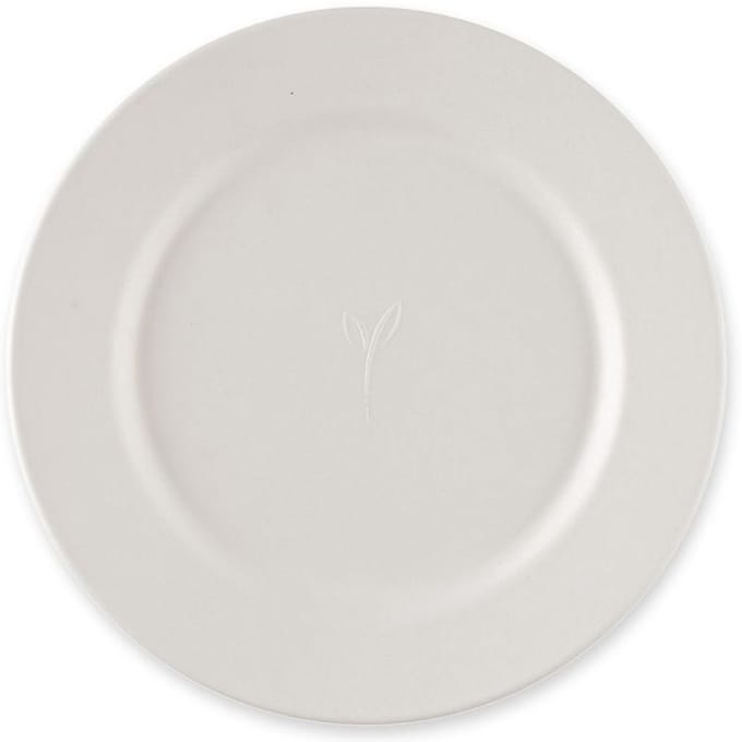 NATURE Star suikerriet borden rond 210mm wit, 50 stuks