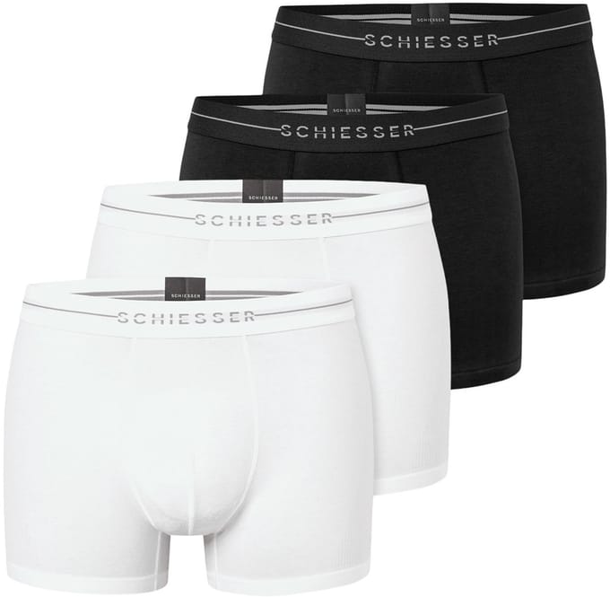 Schiesser Heren retro short / pant 4 pack Cotton Flex
