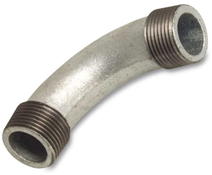Draadfitting Gietijzer Bocht 45° 1/4" IG x 1/4" AG