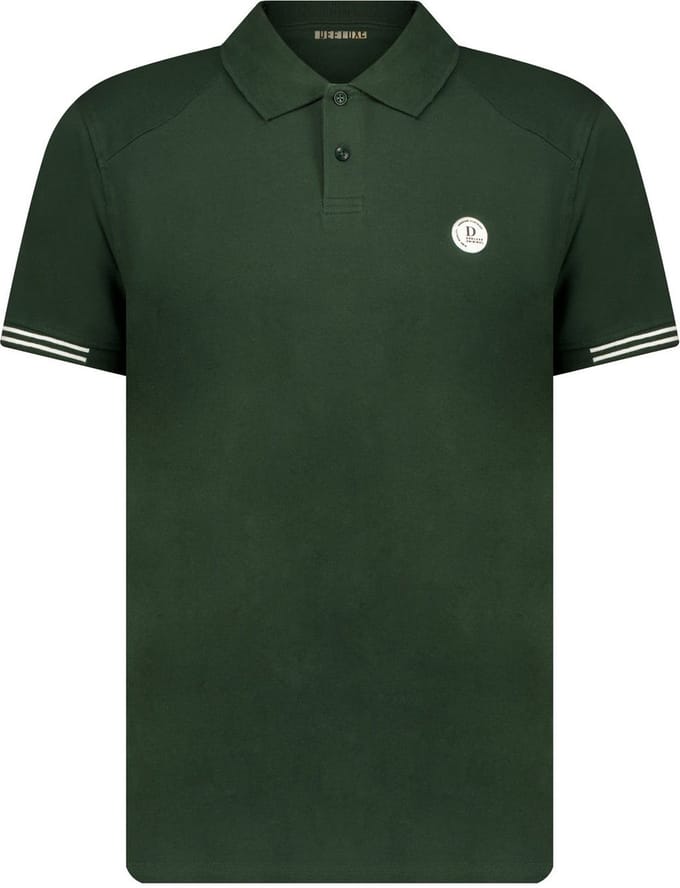 DEELUXE basic poloshirt met rubberen logo op de borst M