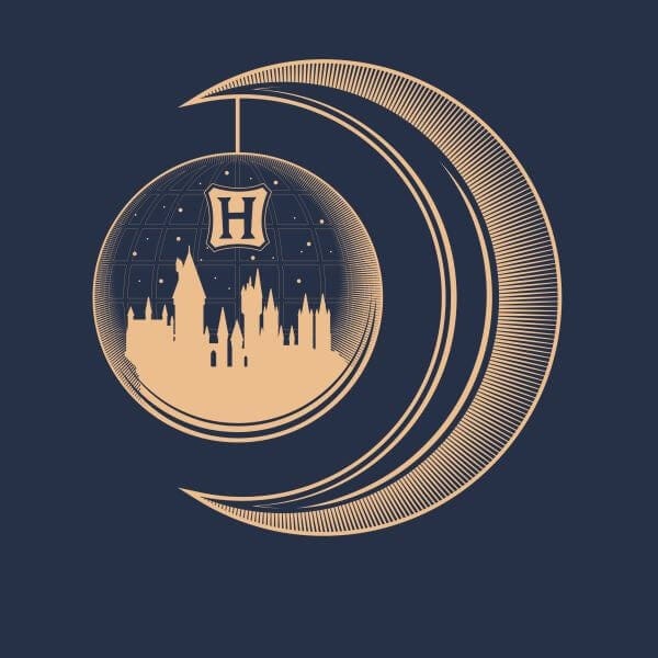 Harry Potter Globe Moon dames t-shirt - Navy - S
