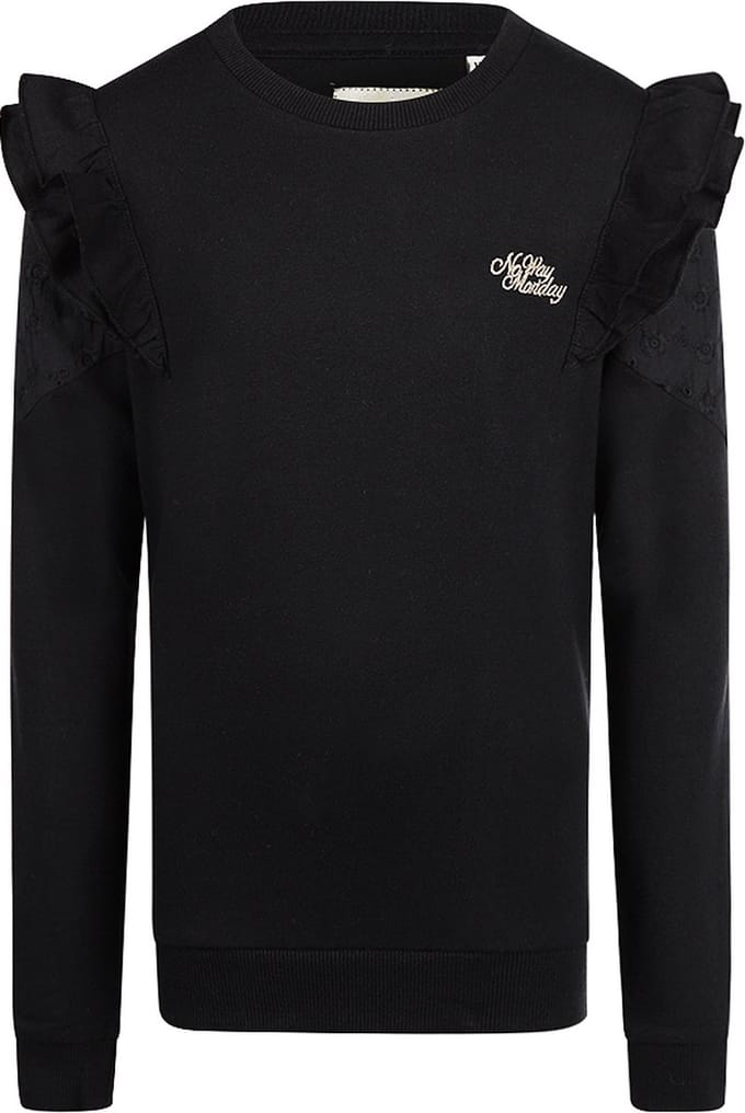 No Way Monday meisjes trui Black