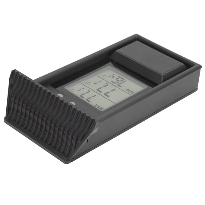 Thermomètre Numérique Extérieur Étanche Jauge de Mesure de Température pour Jardin Serre gray