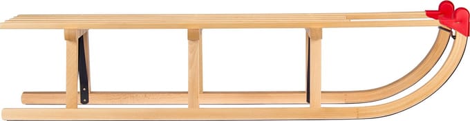 Nijdam Houten Slee Davos - Traditionele driezits 110 cm Slede - Beukenhout