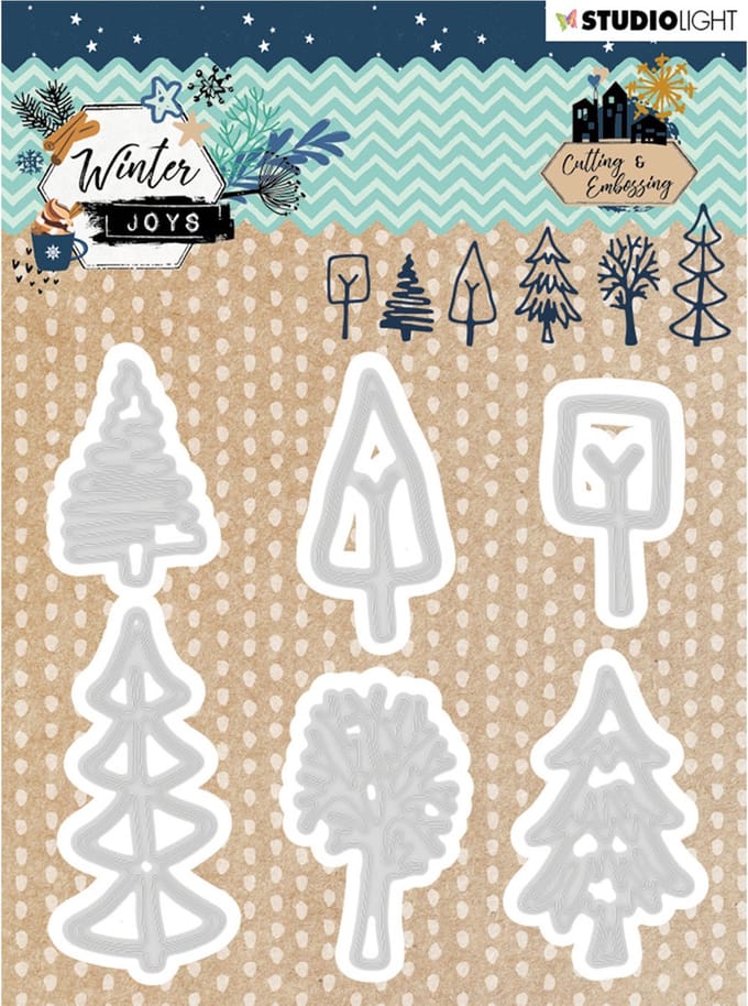 Studio Light Embossing Die - Winter Joys nr 227 - 98x95mm