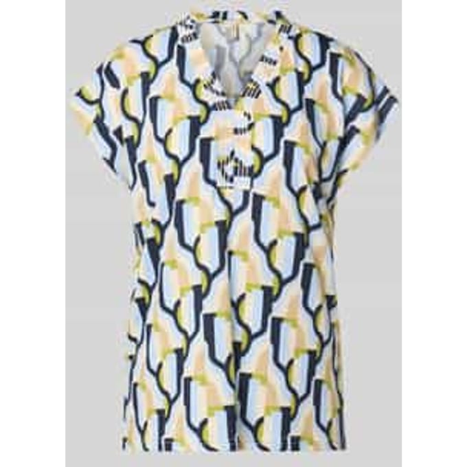 Blouseshirt van katoen- en viscosemix model 'FELICITY'