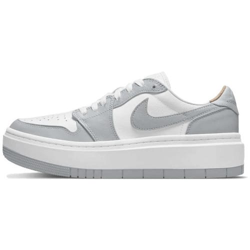 Air Jordan 1 Elevate Low - Dames Sneakers Plateau Schoenen Wit-Grijs DH7004-100 , Maat: EU 38 US 7
