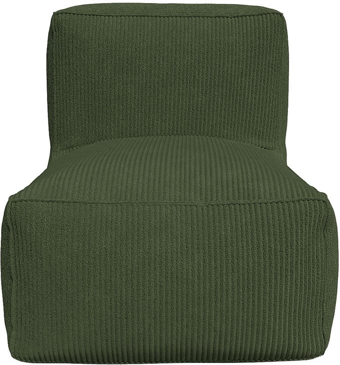 Vente-unique Fauteuil van groen ribfluweel NOUMARA